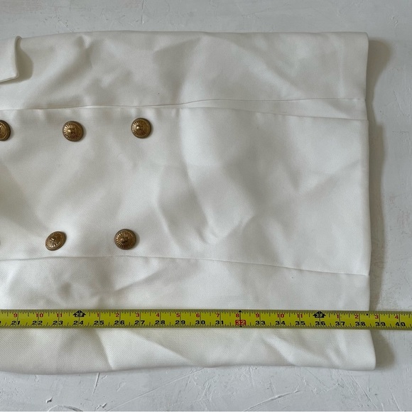 ELLIATT White Blazer Double Breast Mini Dress Halter Neck Backless Dress Size L - Picture 8 of 8
